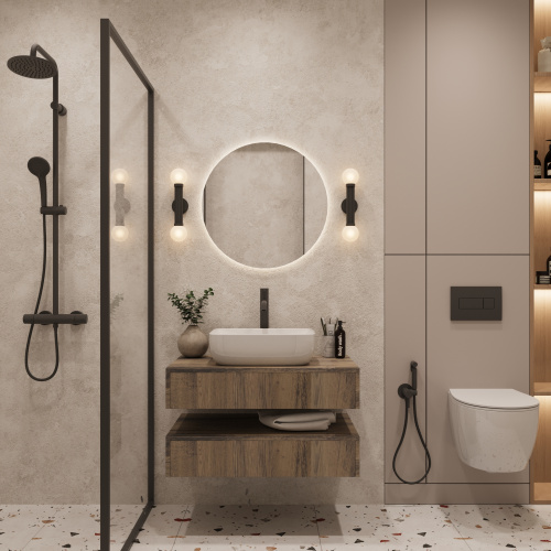 картинка Тумба Токио, Древесина Аттик 100, без вырезов от магазина Сантехстрой