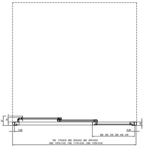 картинка Душевая дверь Ravak Supernova ASDP3-120 00VG03R2ZG профиль Черный матовый стекло Grape от магазина Сантехстрой