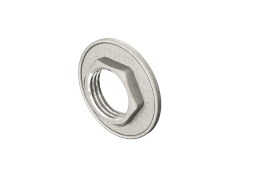 картинка Гайка стопорная, В, 3/4", TIN латунь, с фланцем от магазина Сантехстрой