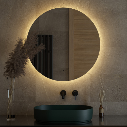 картинка Зеркало с LED-подсветкой 25 W DEFESTO DF 2855R от магазина Сантехстрой