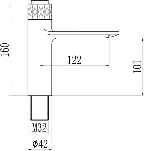 картинка Смеситель для раковины Savol (S-601810WB) от магазина Сантехстрой