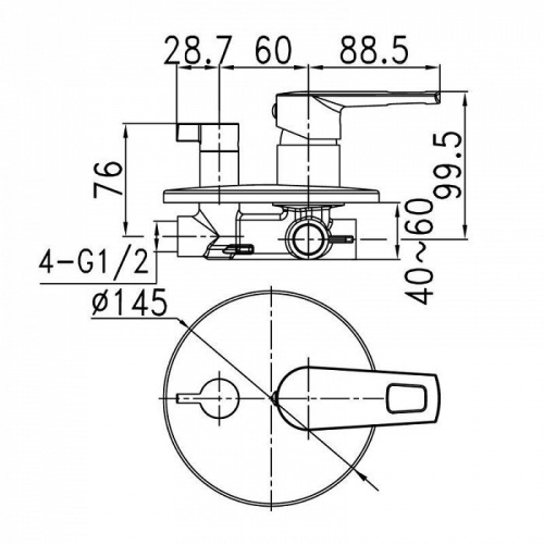 фото смеситель для ванны iddis runsb00i67 хром