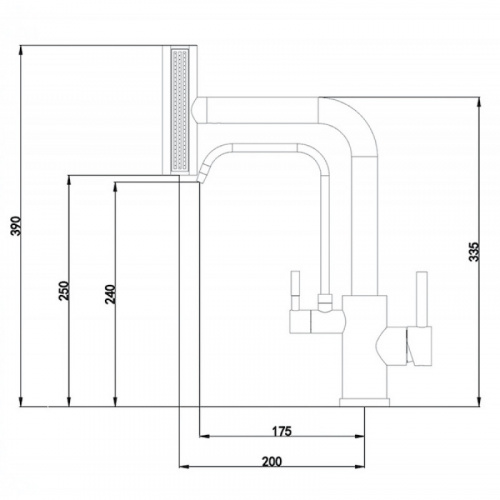 картинка Смеситель для кухни Zorg Steel Hammer SH 091 PVD BRONZE бронза от магазина Сантехстрой