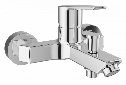 фото смеситель azario enzo для ванны с коротким изливом, хром (az-15710501)