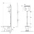 картинка KERASAN Retro Бачок подвесной (для высокой трубы) для унитаза 1011/1010, (без трубы и механизма слива), цвет белый от магазина Сантехстрой