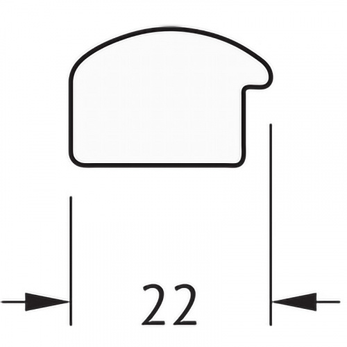 картинка Зеркало Evoform Definite 58х58 BY 0604 в багетной раме - Махагон 22 мм от магазина Сантехстрой