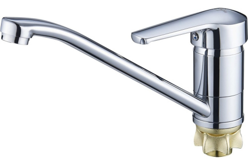 картинка Смеситель для кухни G-lauf Solone с поворотным изливом, хром SIT4-A182 от магазина Сантехстрой