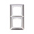 картинка DEA Рамка 2-я горизонтальная Серебряный металлик KRANZ от магазина Сантехстрой