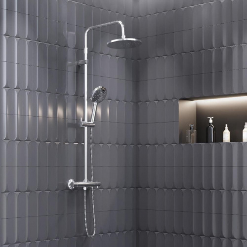 картинка 977800000 Jupiter душевая система с душевым ТМС смесителем, хром от магазина Сантехстрой