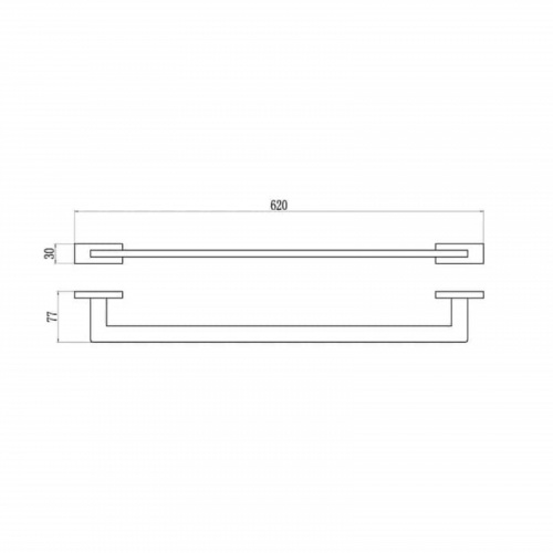 картинка Держатель для полотенец одинарный BELZ (B90201) от магазина Сантехстрой