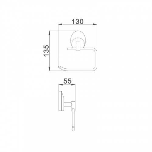 картинка Держатель для туалетной бумаги Haiba хром (HB1603-3) от магазина Сантехстрой