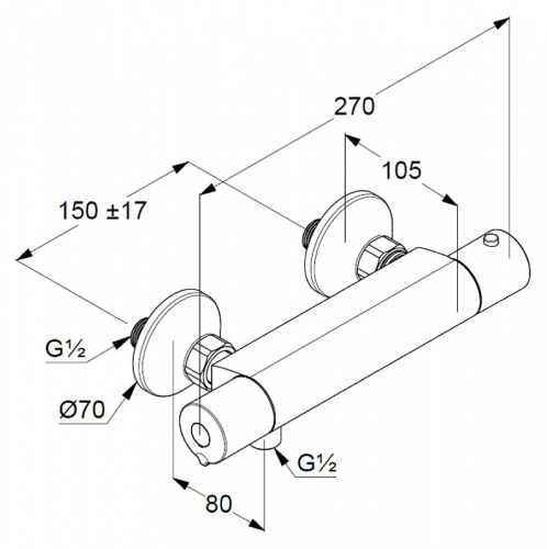 фото смеситель для душа kludi 350020538 хром