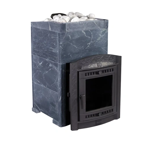 картинка Печь банная "Атмосфера XL" в облицовке "Талькохлорит" Prometall от магазина Сантехстрой