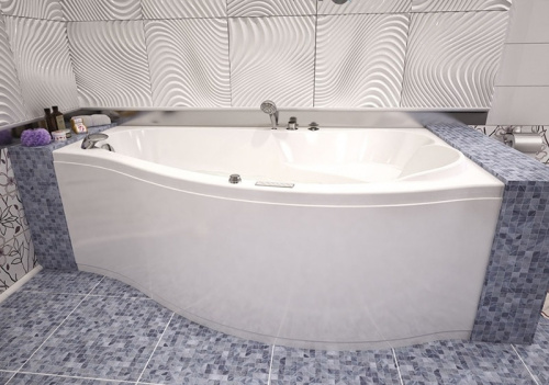 картинка Акриловая ванна Aquanet Palma 170x90 R 204023 без гидромассажа от магазина Сантехстрой