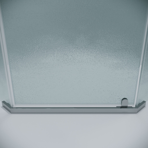 картинка Душ.ограждение 302.K33.03.9090.10.02 Pragma (90*90*195) трапеция,распашная,хром,стекло шиншилла,1ме от магазина Сантехстрой