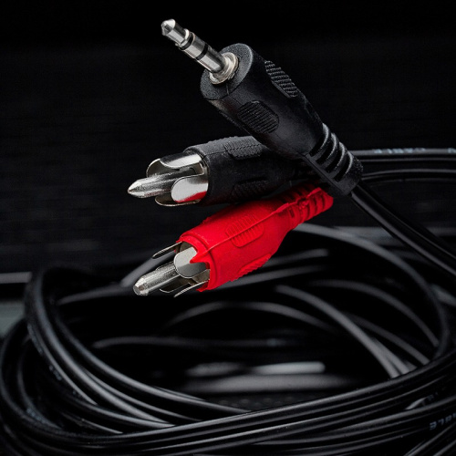 картинка Шнур Стерео 3,5мм - 2 RCA,  5м REXANT от магазина Сантехстрой