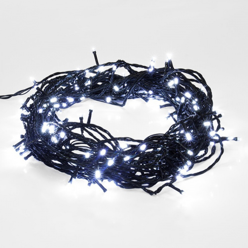 картинка Гирлянда светодиодная универсальная 200 LED БЕЛЫЕ 20 метров,  с контроллером от магазина Сантехстрой