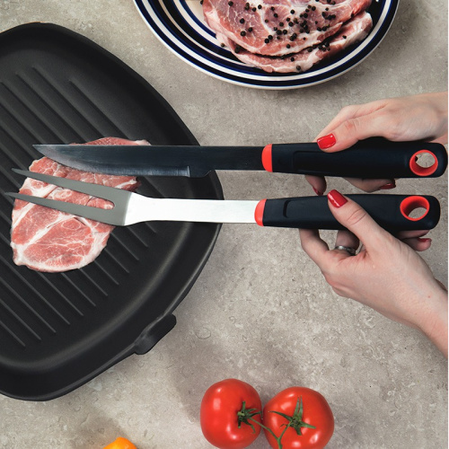 картинка Набор нож и вилка для приготовления стейка,  в блистере СОКОЛ от магазина Сантехстрой
