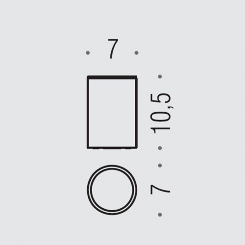 картинка Colombo Plus/Mini Стакан настольный, цвет: PVD нержавеющая сталь от магазина Сантехстрой