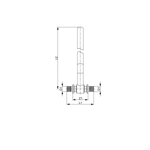 картинка Монтажная трубка, TECE, TECEflex, для подключения радиатора, проходная, 16х15х300 мм от магазина Сантехстрой