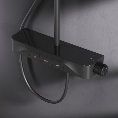 картинка F078F322 Func, душ.сис-ма: см-ль-полка д/ванны/душа с ТМС, душ.штанга, верхн. душ квадр., ручн.душ, от магазина Сантехстрой