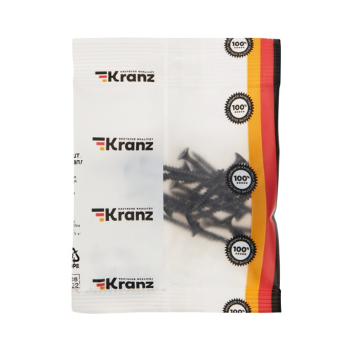 картинка Саморез гипсокартон-металл KRANZ 3.5х35, пакет (25шт. ) от магазина Сантехстрой