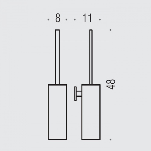 картинка Colombo Look Ершик подвесной, цвет: PVD нержавеющая сталь от магазина Сантехстрой