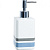 картинка Дозатор жидкого мыла Fixsen Dony FX-232-1 Белый Синий Серый от магазина Сантехстрой
