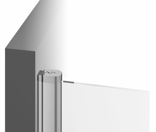 картинка Душевая стенка Ravak Chrome CPS-80 9QV40100Z1 профиль Белый стекло Transparent от магазина Сантехстрой