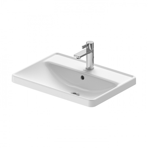 картинка Duravit D-Neo Раковина встраиваемая сверху  600х400  мм,, с переливом, с 1 отв. под смеситель, цвет: белый от магазина Сантехстрой