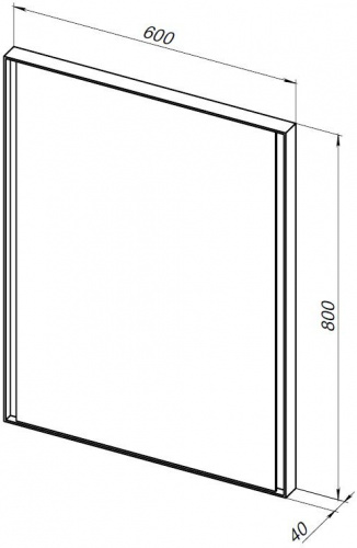 картинка Зеркало Allen Brau Infinity 60 1.21018.WT белый от магазина Сантехстрой