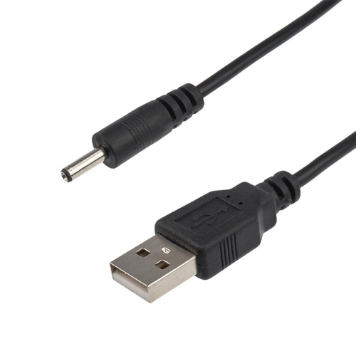 картинка Кабель USB штекер - DC разъем питание 1,4х3,4 мм,  спираль 1,5 метра REXANT от магазина Сантехстрой