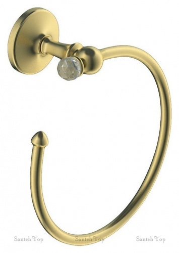 картинка Полотенцедержатель  Art&Max Antic Crystal AM-2680SJ-Do/AM-E-2680SJ-Do кольцо золото от магазина Сантехстрой