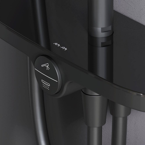 картинка F0780222 Like, душ.система: верхн.душ 220мм, ручной душ 120 мм, 3 функции, душ.штанга 1030-1460 мм, от магазина Сантехстрой