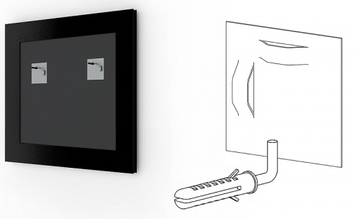 картинка Зеркало Evoform Definite 72х72 BY 1021 в багетной раме - Алебастр 48 мм от магазина Сантехстрой
