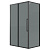 картинка Душевое ограждение Grossman Cosmo 100.K33.02.120.21.10-200.K33.02.80.21.10 (120х80х195) раздвижная,черный матовый,стекло тонированное,2 места от магазина Сантехстрой