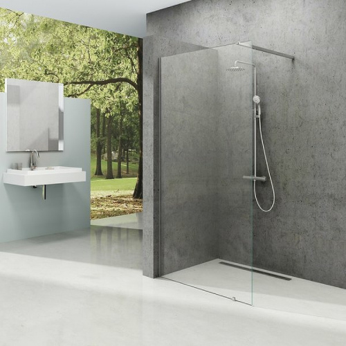 картинка Душевая перегородка Ravak Walk-In Wall 140 GW9WM0C00Z1 профиль Хром стекло Transparent от магазина Сантехстрой