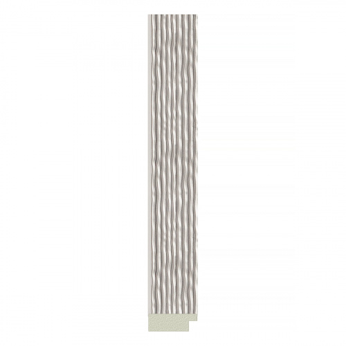 картинка Зеркало в багетной раме - волна алюминий 46 mm EVOFORM BY 3960 от магазина Сантехстрой