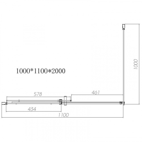 картинка Душевой уголок Vincea vsr-4d1011clb от магазина Сантехстрой