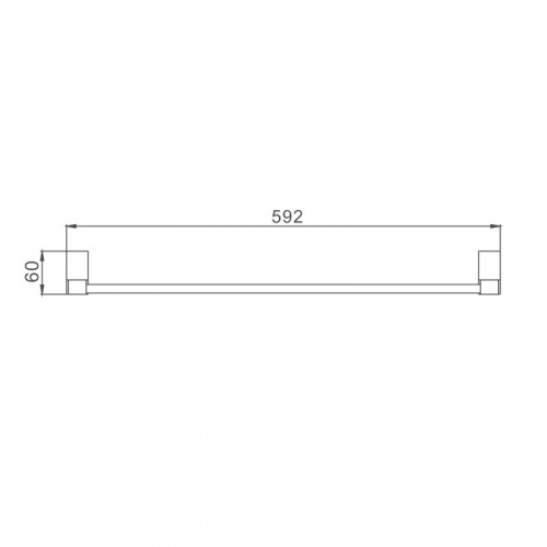 картинка Полотенцедержатель Haiba хром (HB8809) от магазина Сантехстрой