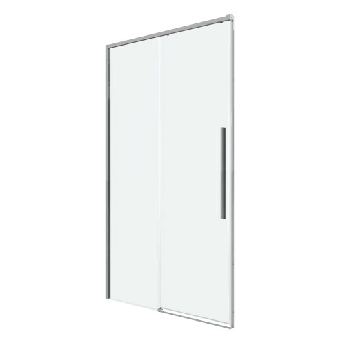 картинка Дверь в нишу 100.K33.01.140.10.00 Galaxy (140*195) хром, стекло прозрачное, 1 место от магазина Сантехстрой