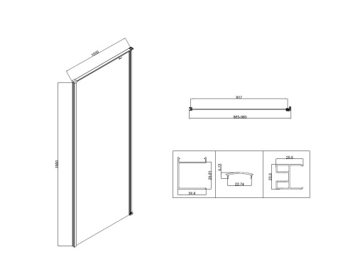 картинка Душевой уголок Slim-N VSR-5SN1010CL, 1000*1000, хром, стекло прозрачное от магазина Сантехстрой