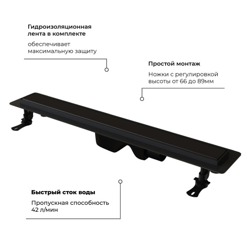 картинка Душевой лоток Drain Leo-31 (600) от магазина Сантехстрой