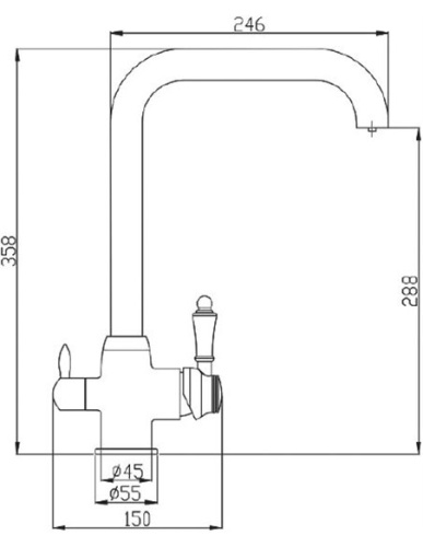 картинка Смеситель для кухни ZORG Steel Hammer SH 725 SATIN от магазина Сантехстрой