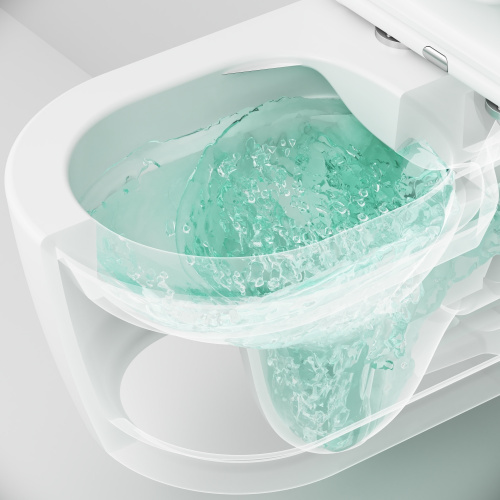картинка C8F1700SC Func подвесной унитаз 49 см FlashClean с сиденьем микролифт от магазина Сантехстрой