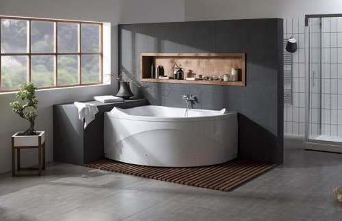картинка Акриловая ванна Aquanet Jamaica 160x100 L 203986 без гидромассажа от магазина Сантехстрой