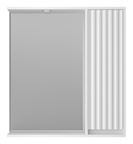 картинка Зеркальный шкаф Brevita правый (белый) 73x80 от магазина Сантехстрой