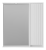 картинка Зеркальный шкаф Brevita правый (белый) 73x80 от магазина Сантехстрой