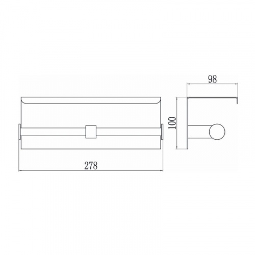 картинка Держатель для туалетной бумаги D-Lin D201506-2, хром от магазина Сантехстрой