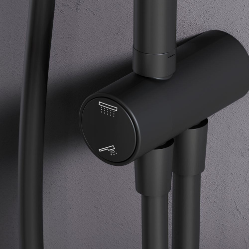 картинка F0790022 Gem,душ.система,набор:верхн.душ d220 мм, ручн.душ 1ф-ция d 110 мм, душ.штанга 1030-1460 мм, от магазина Сантехстрой